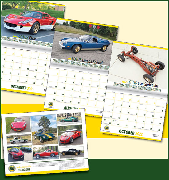 Lotus Ltd 2022 Calendar Inside